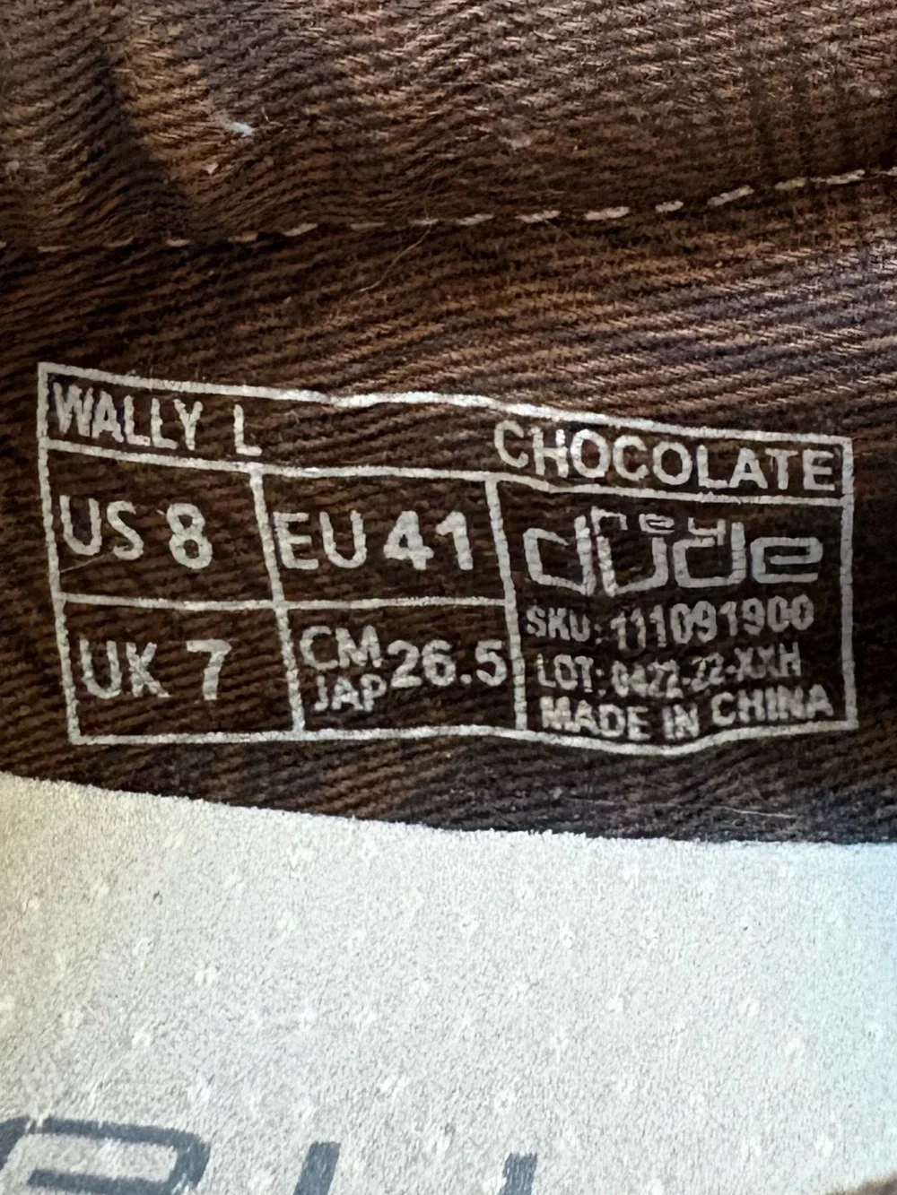 HEYDUDE Men's Size 8 Wally Canvas Slip On loafers color CHOCOLATE